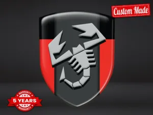 Fiat Abarth Personalized Car Emblems Superior Modern Style